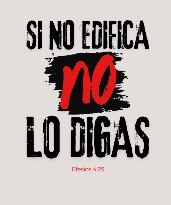 3 Playera "si no edifica"