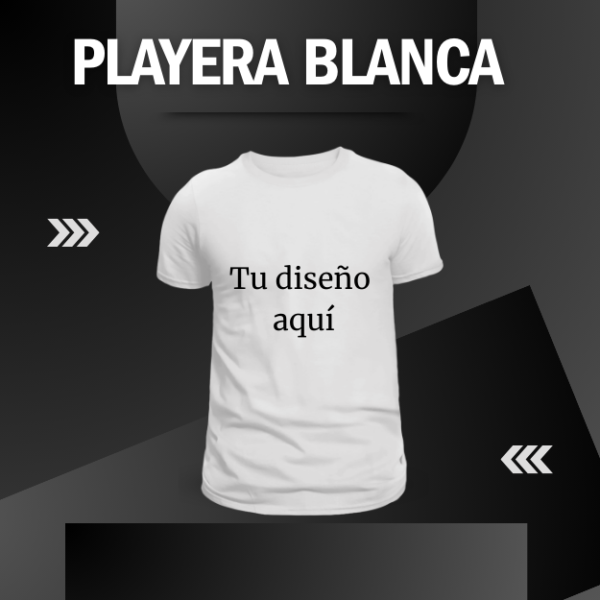 Playera blanca con tu propio diseño