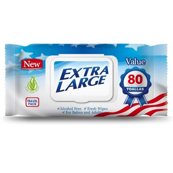 Toalla húmeda Extra large 80 u
