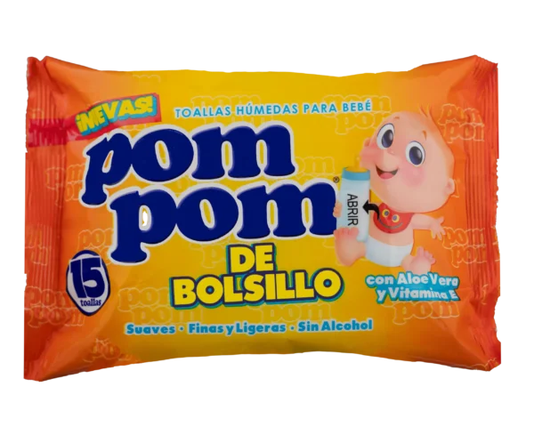 Toallas húmedas Pom Pom de Bolsillo